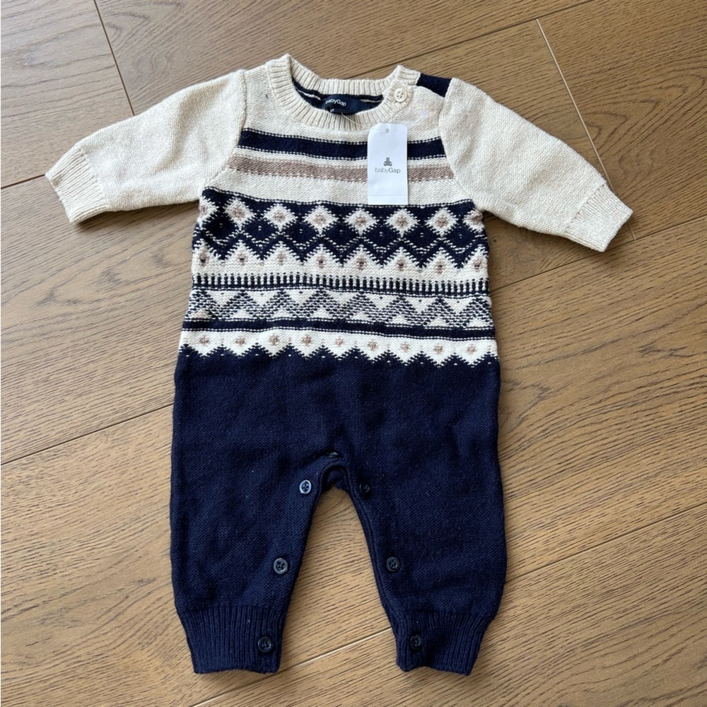 New BabyGab Newborn Knit Romper